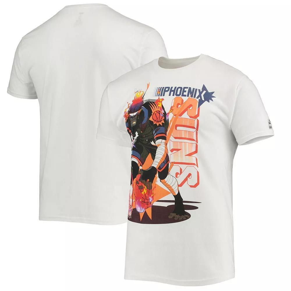 Men's NBA x McFlyy White Phoenix Suns Identify Artist Series T-Shirt, Size: 2XL, Phx White Product Image