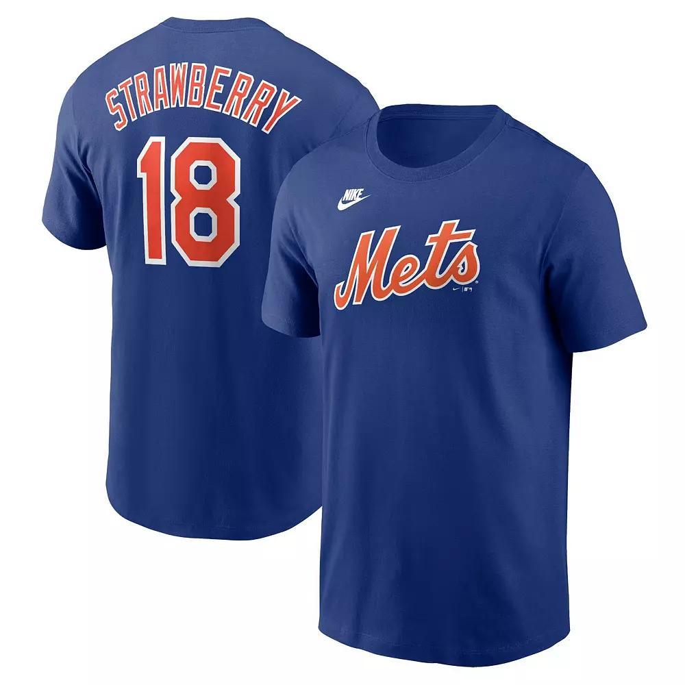 Men's Nike Freddie Freeman Royal Los Angeles Dodgers Fuse Name & Number T-Shirt, Size: Small, Blue Product Image