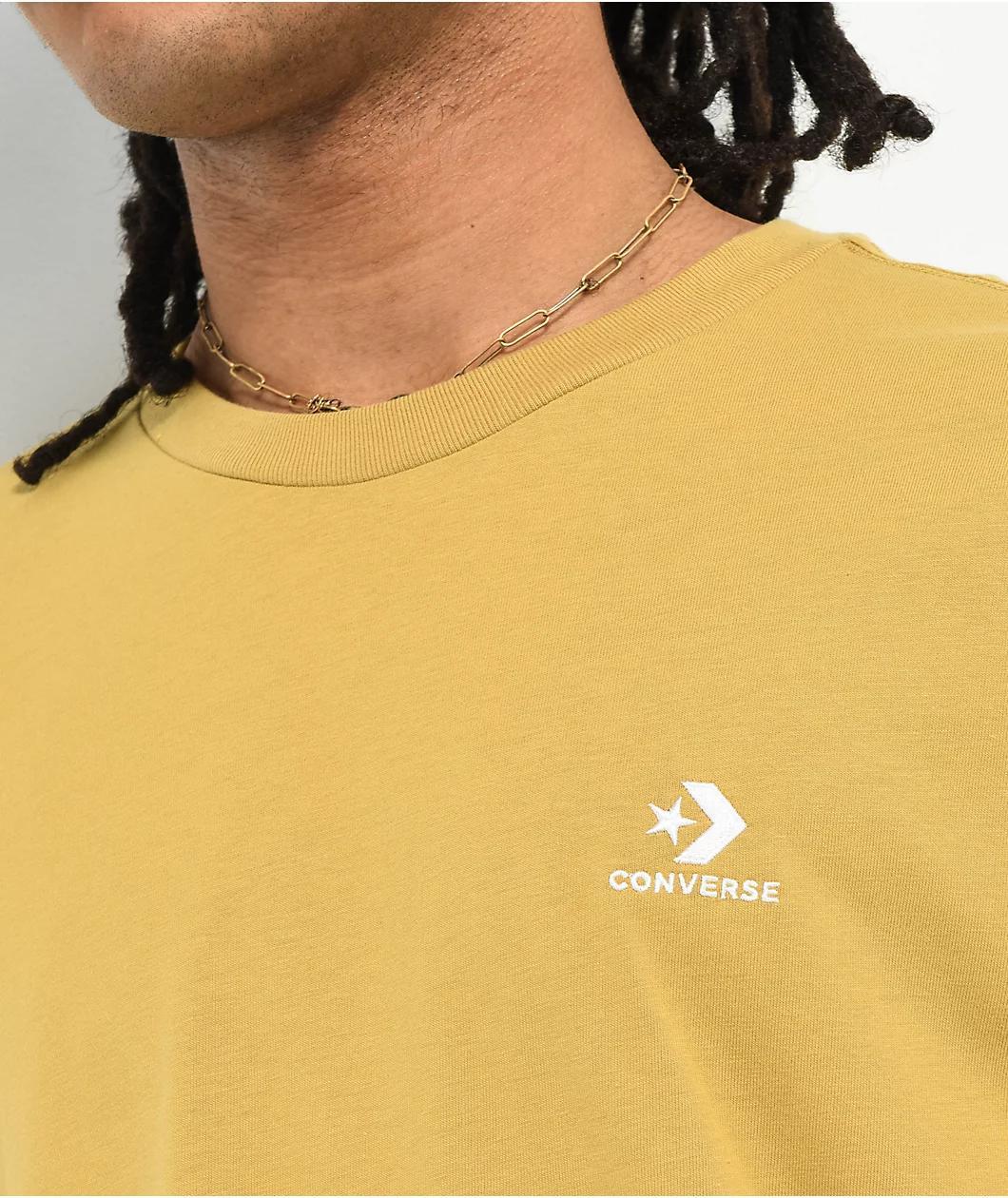 Converse Go-To Embroidered Star Yellow T-Shirt Product Image