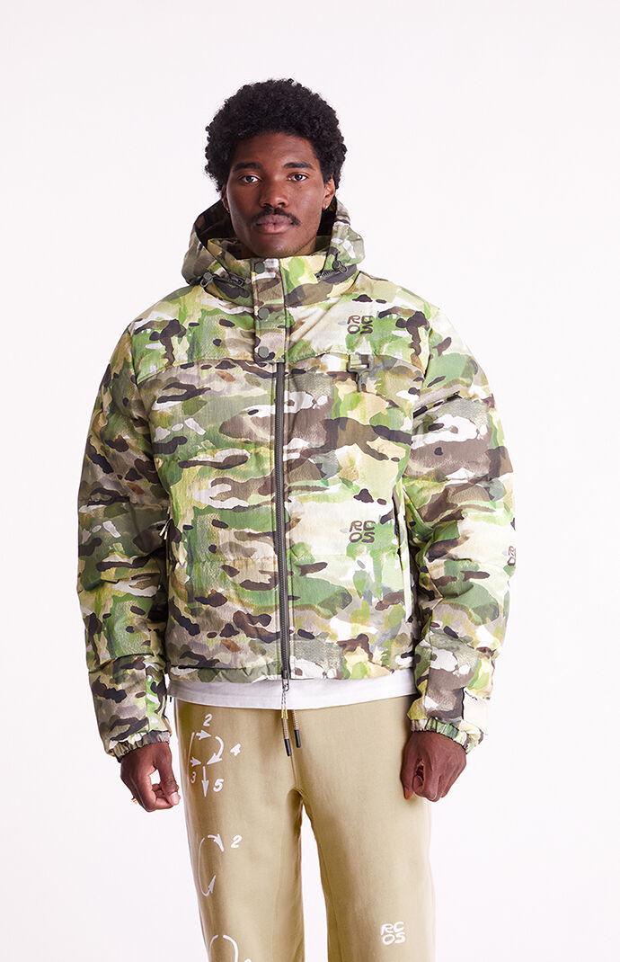 RC Outdoor Supply Men's Puffer Jacket in Black/Camo - Product Image