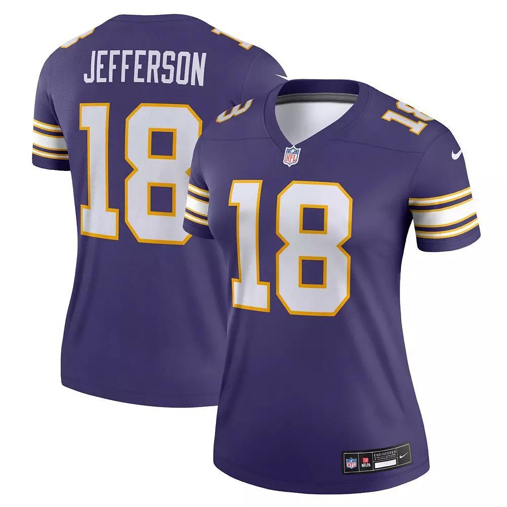 Women's Nike Justin Jefferson Purple Minnesota Vikings Alternate Legend Jersey, Size: Medium Product Image