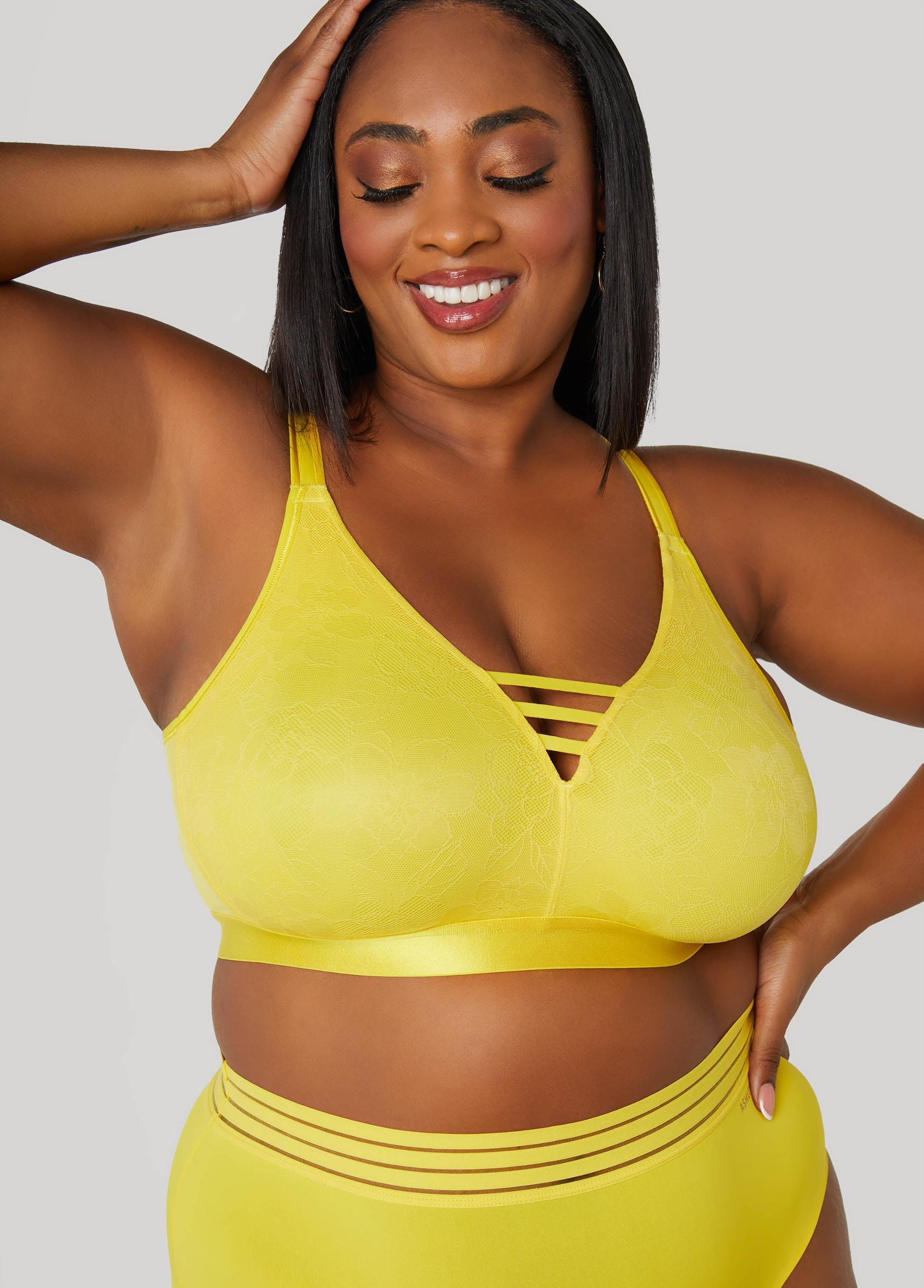 Lattice Trimmed Lace Wireless Bra Product Image
