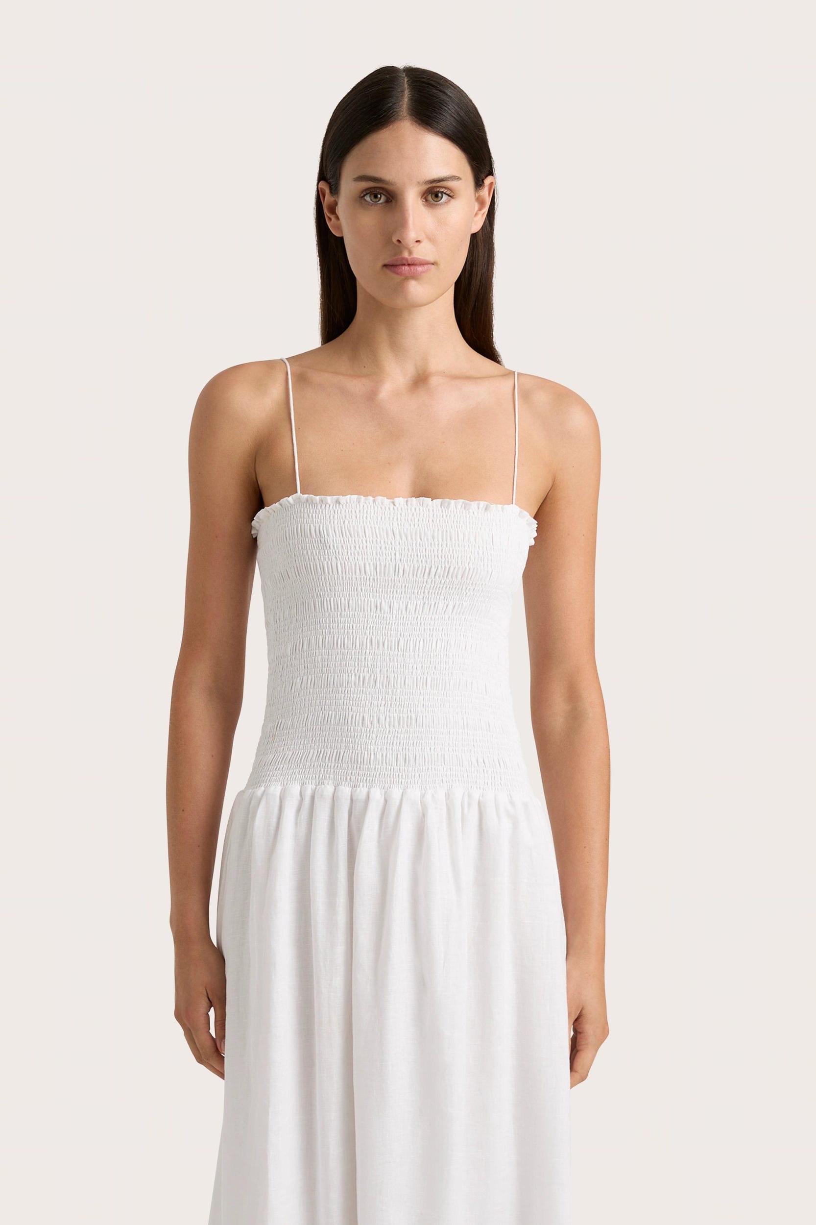 Geriba Midi Dress White - Final Sale Product Image