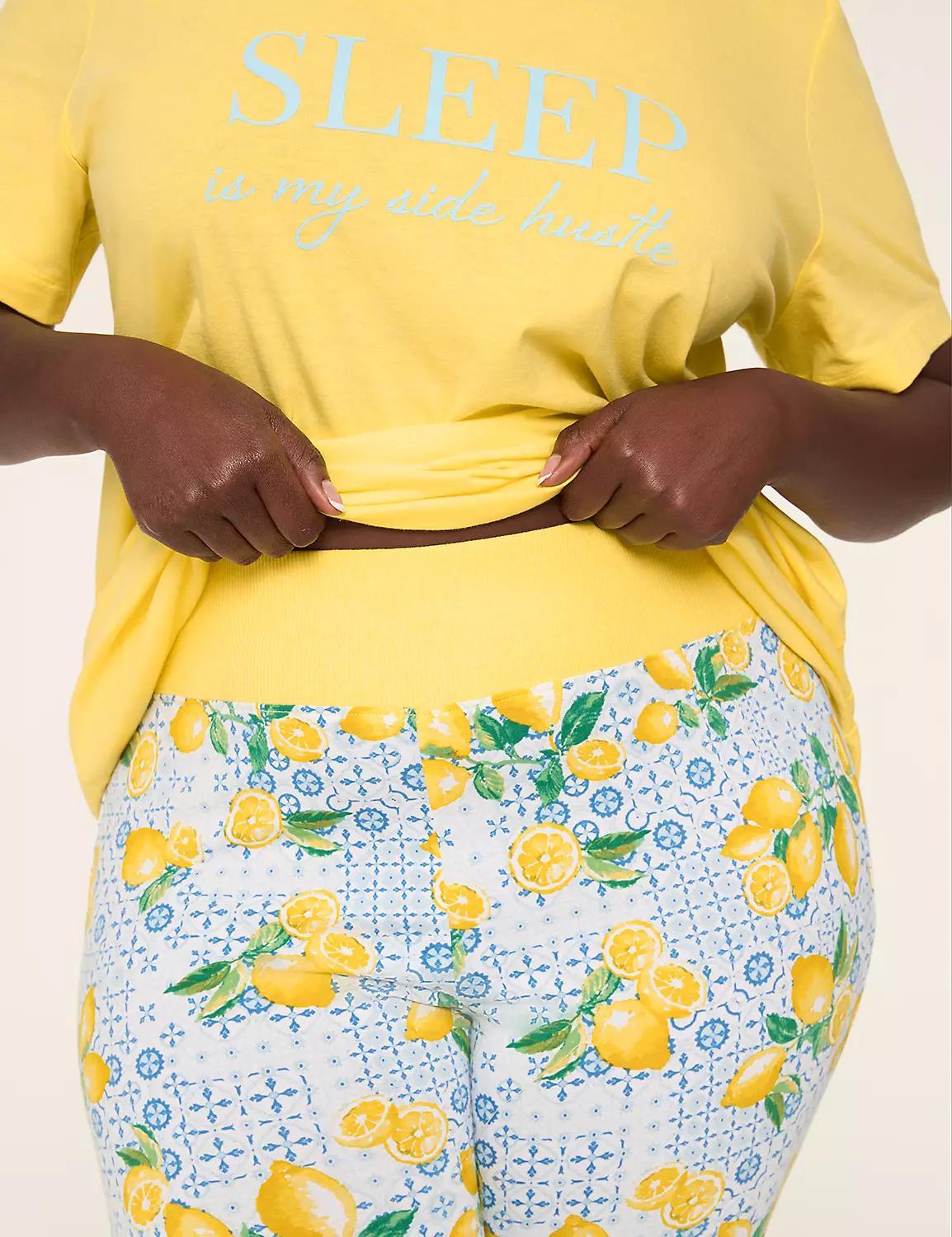 Comfy Cotton Tunic Tee & Bike Short PJ Set Product Image