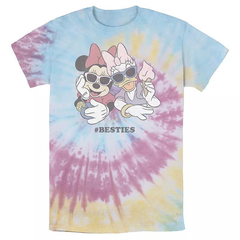 Men's Disney Minnie & Daisy Sunglasses and Treats Besties Bomabrd Wash Tee, Size: Small, Blue Pink Light Yellow Product Image