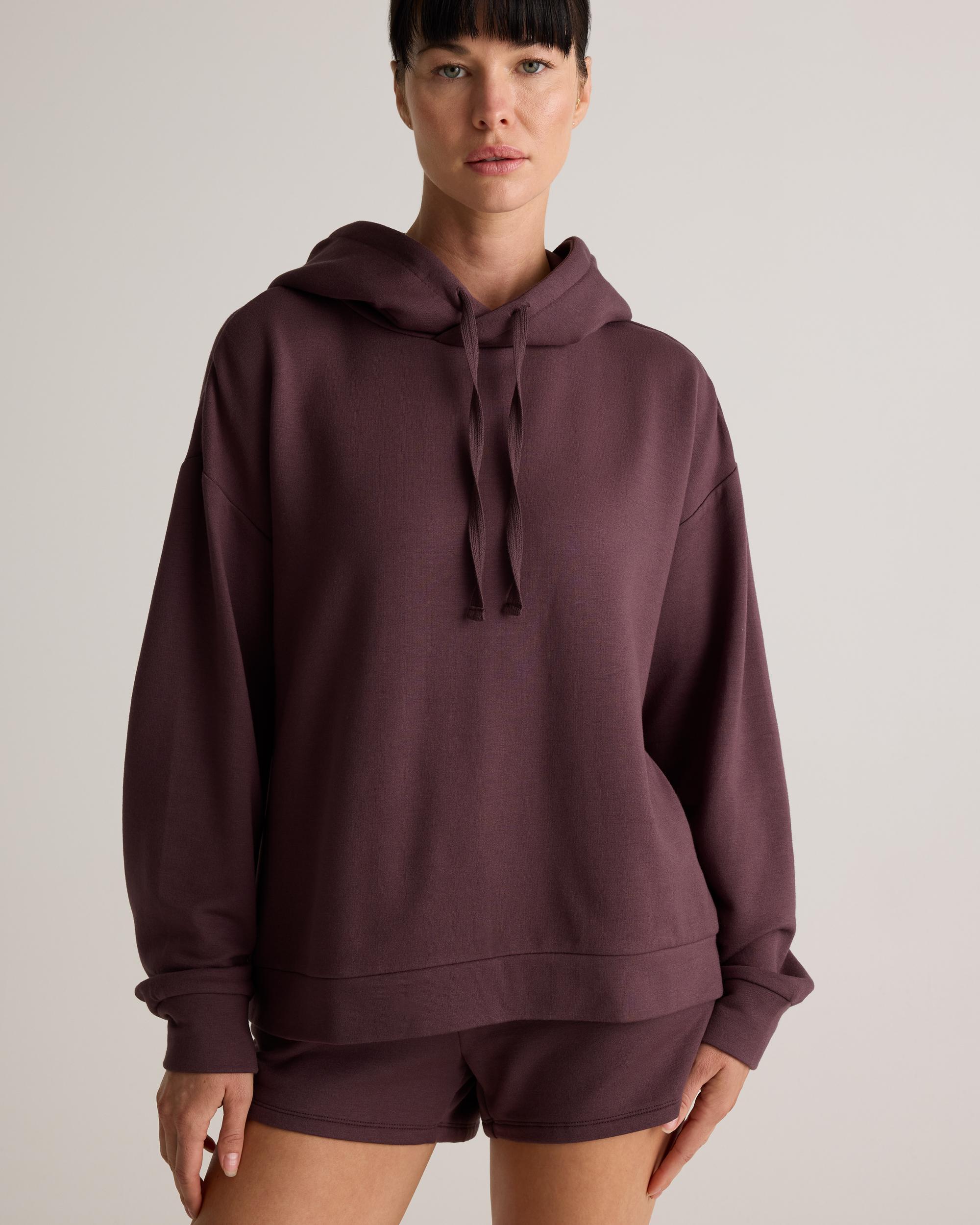 Quince | Women's SuperSoft Fleece Pullover Hoodie Size XL, Lenzing Modal Product Image