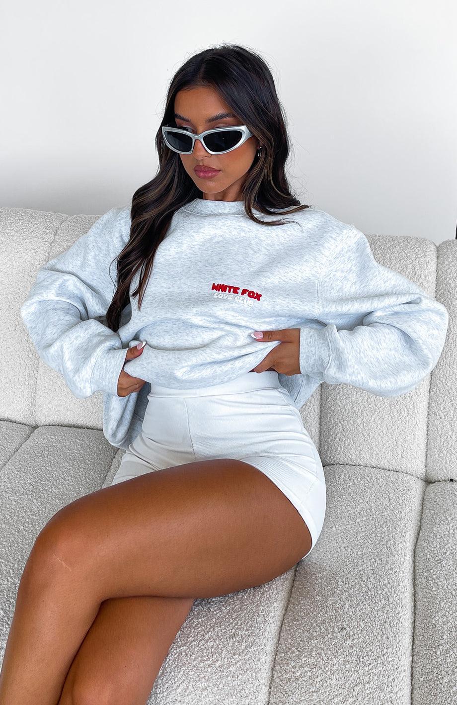 Love Club Oversized Sweater Grey Marle Product Image