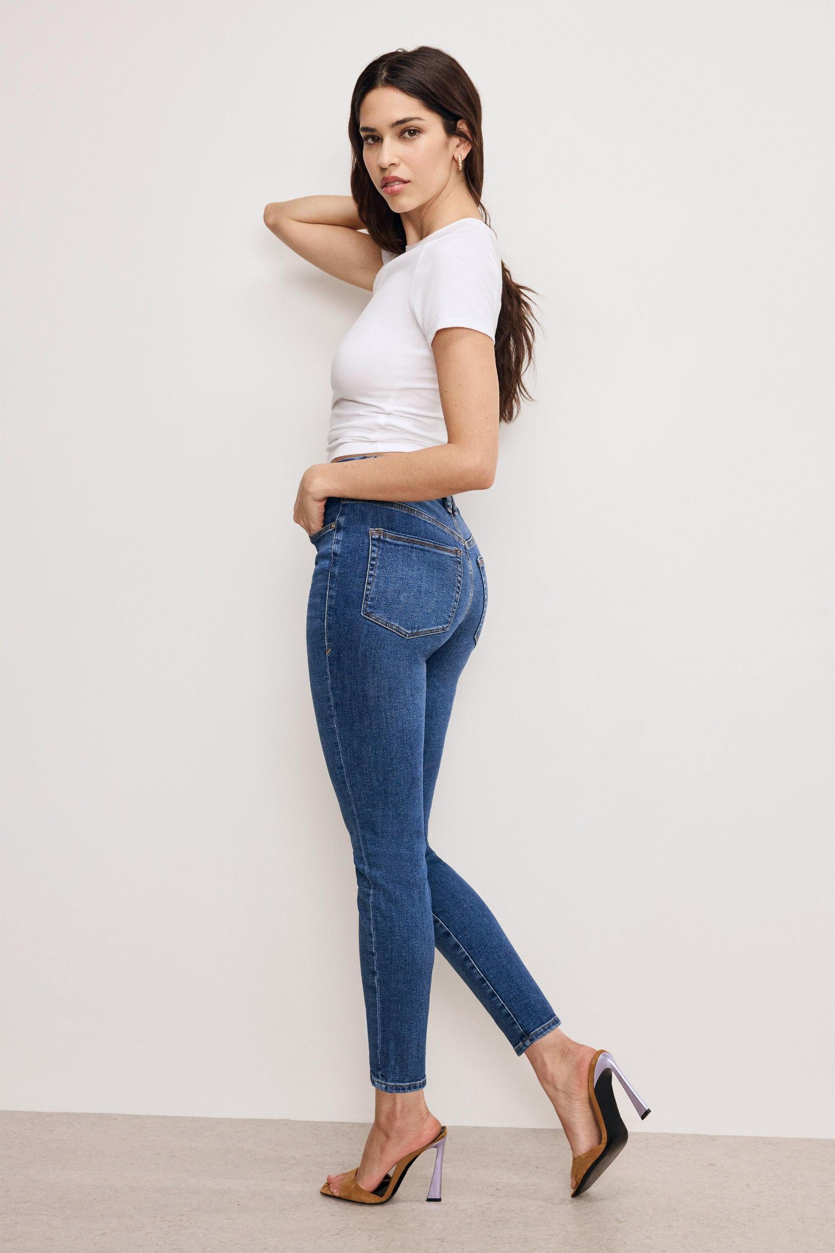 GOOD LEGS SKINNY CROPPED JEANS | BLUE615 Product Image