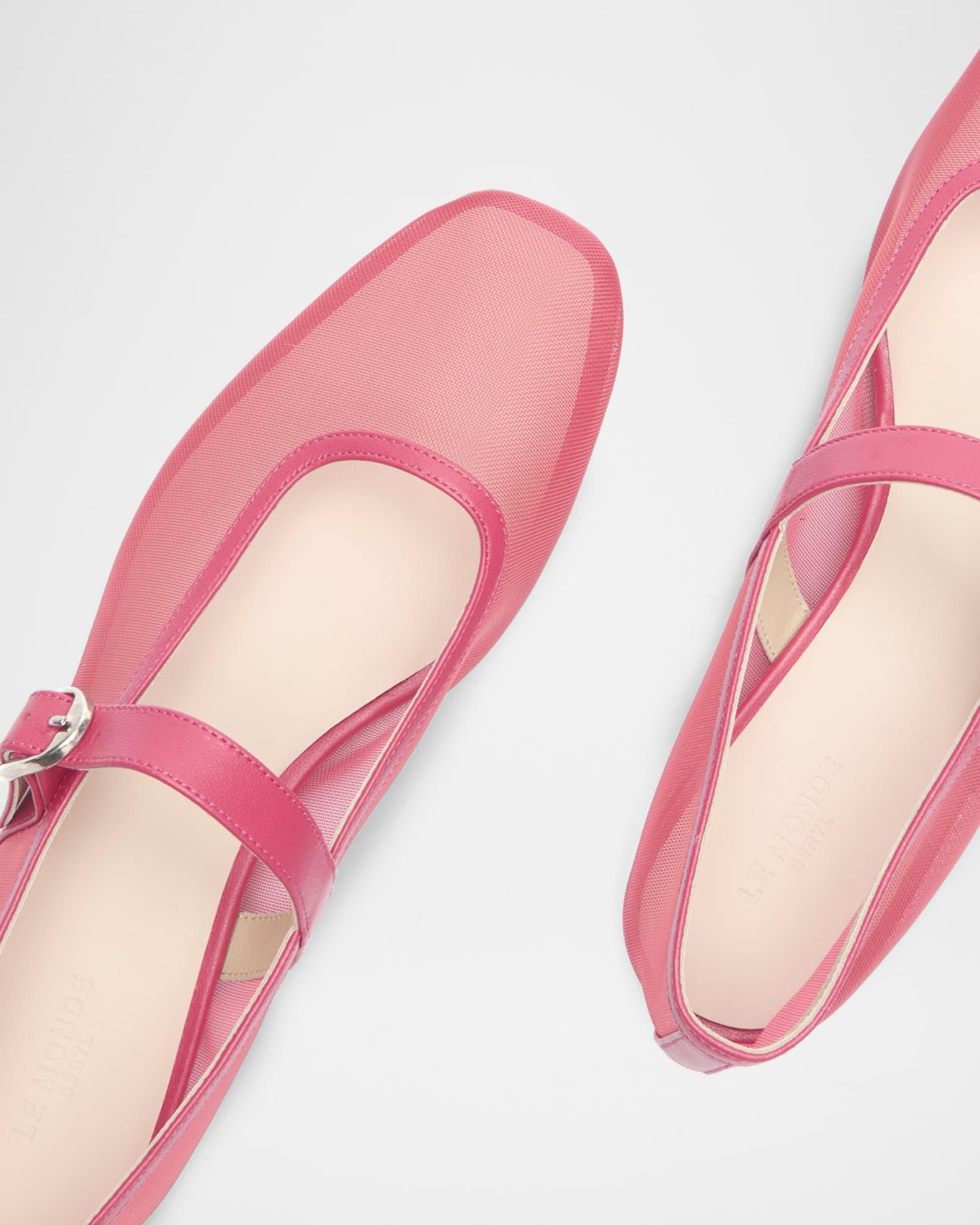 Mesh Mary Jane Ballerina Flats Product Image