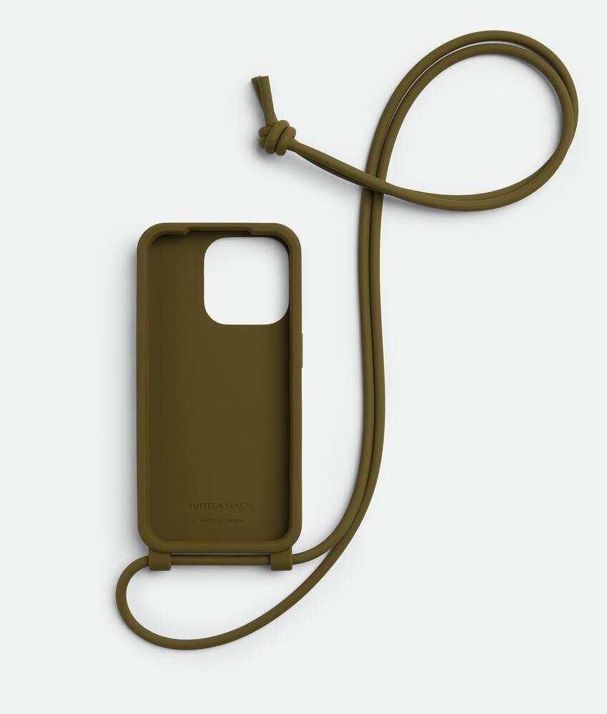 iPhone 15 Pro Case With Strap in Olive oil Product Image