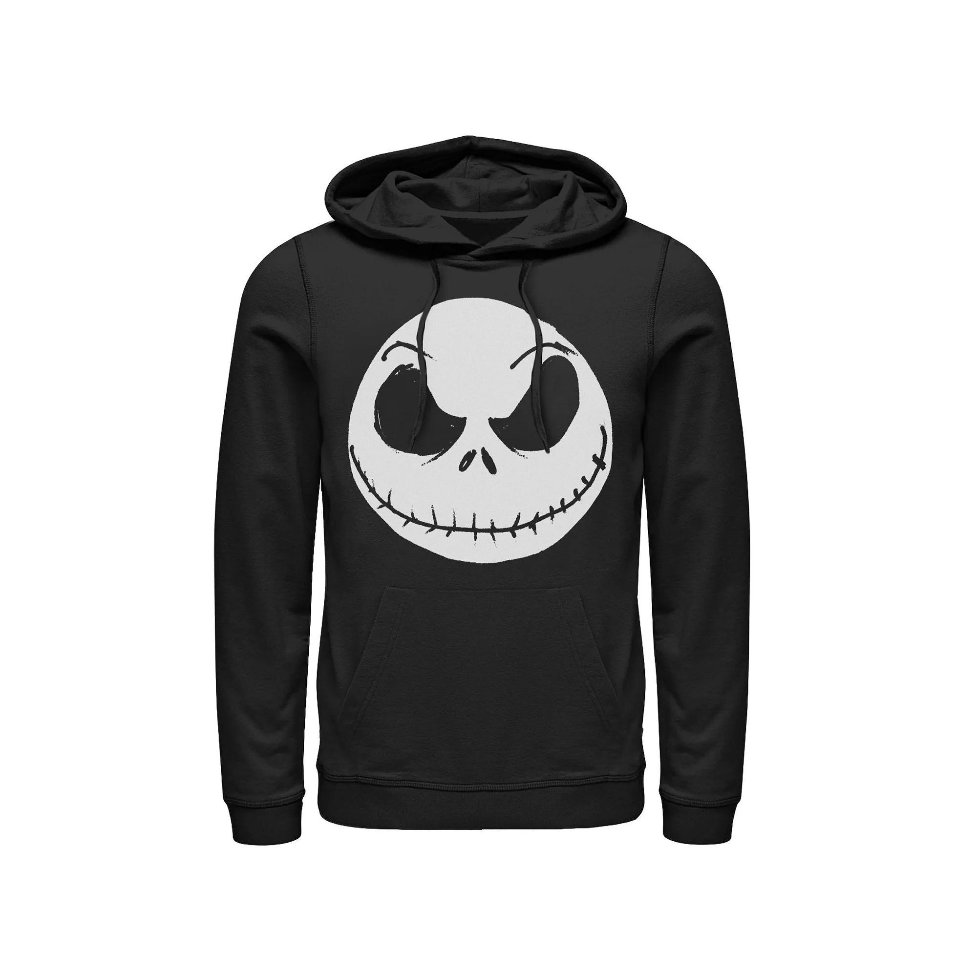 Disney's The Nightmare Before Christmas Jack Skellington Men's Face Hoodie, Size: XL, Black Product Image