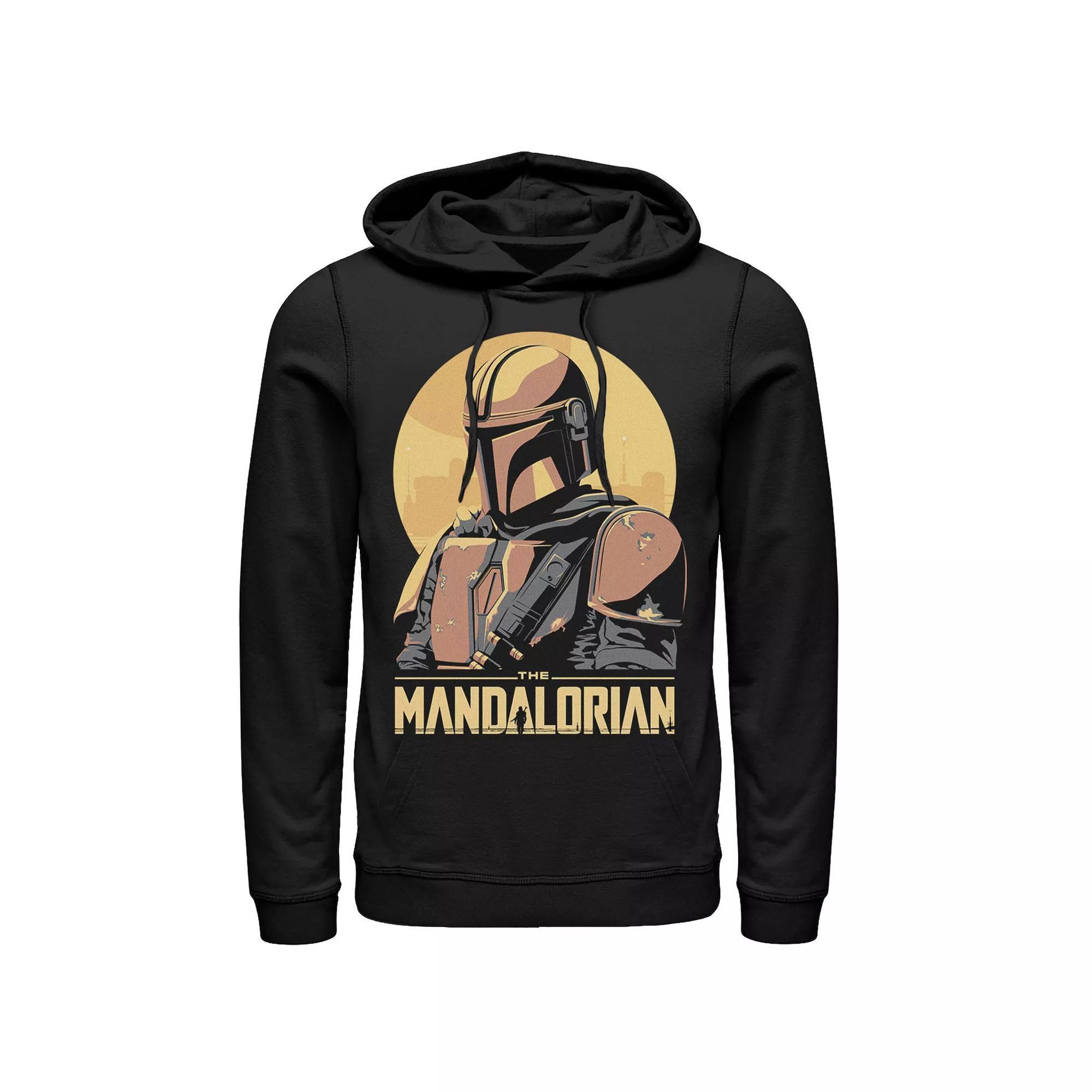Mens Star Wars The Mandalorian Abstract Portrait Hoodie Product Image