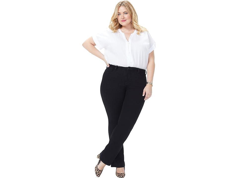 Nydj Plus Barbara High Rise Bootcut Jeans in Black Product Image