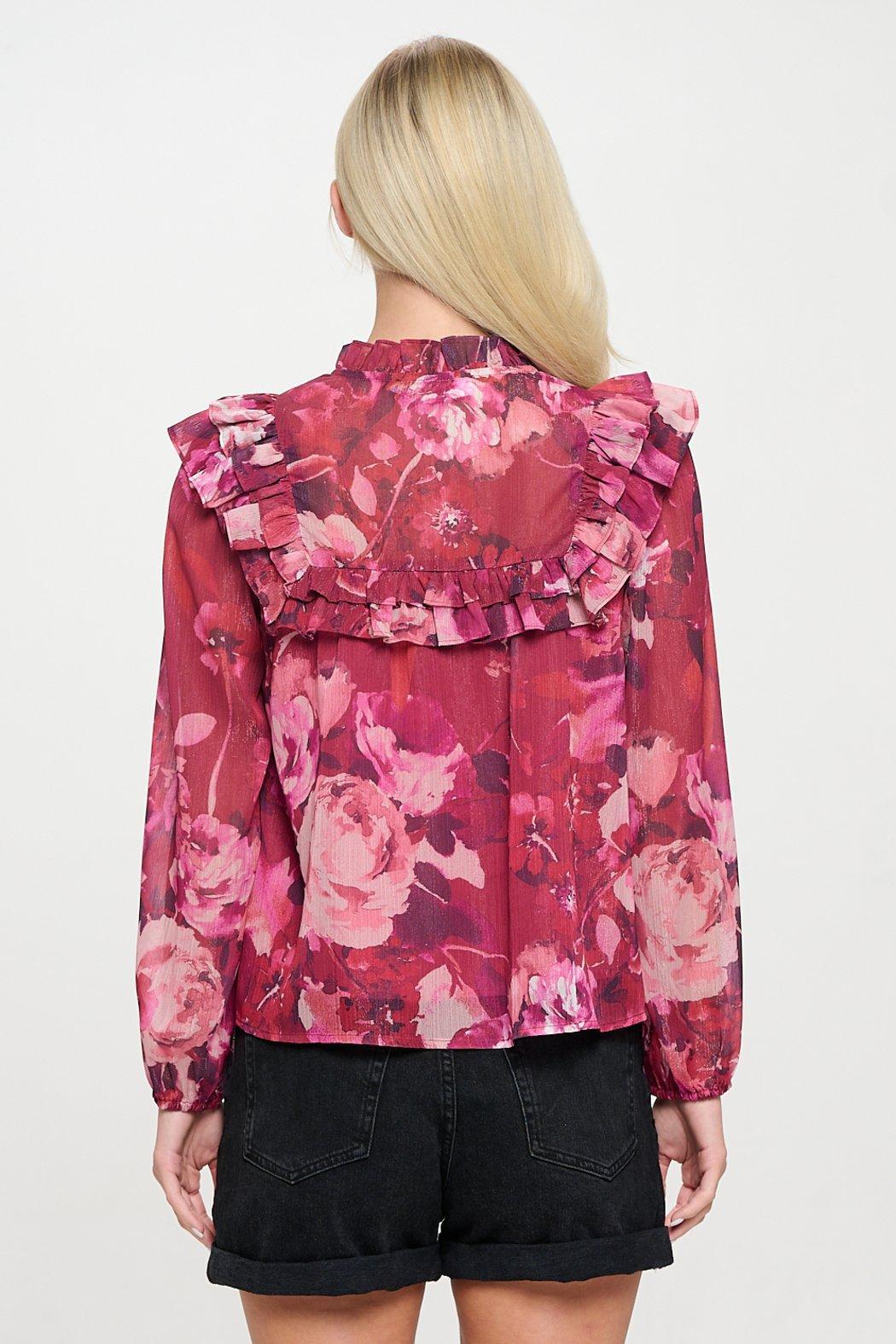 Wild Rose Long Sleeve Top Product Image