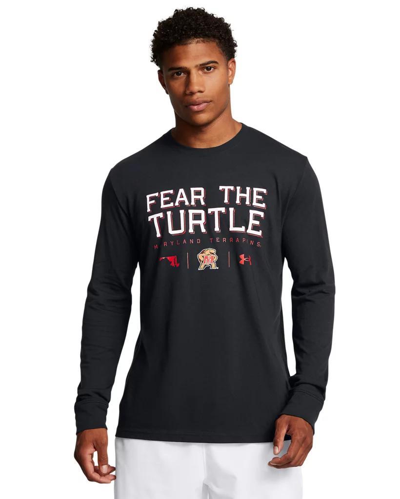 Men's UA Performance Cotton Collegiate Long Sleeve Product Image