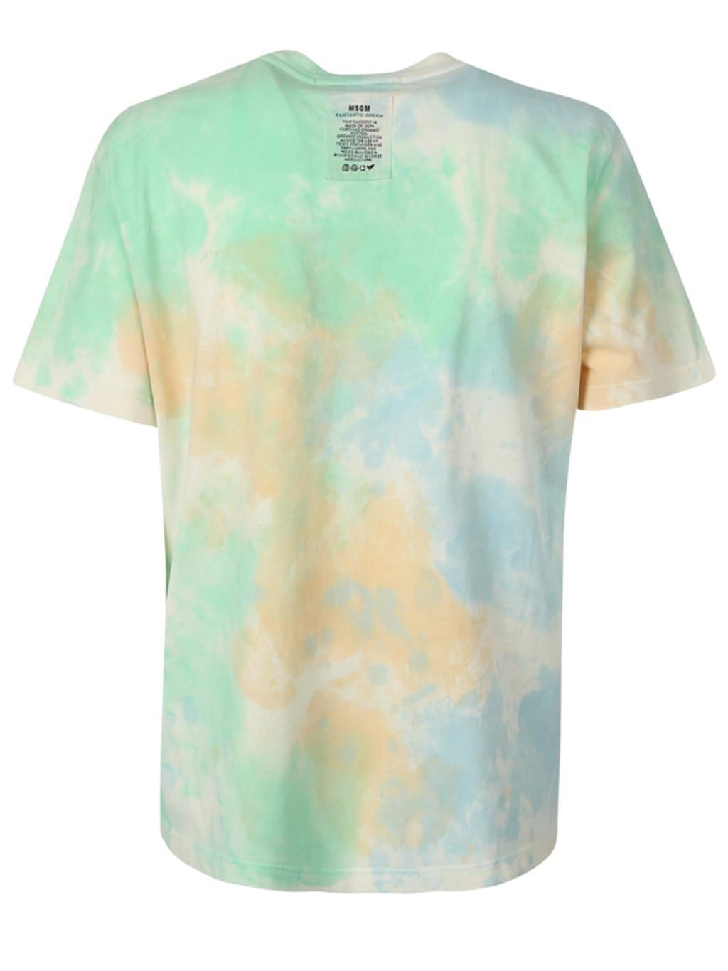 MSGM Graphic Print T-shirt In Multicolor Product Image