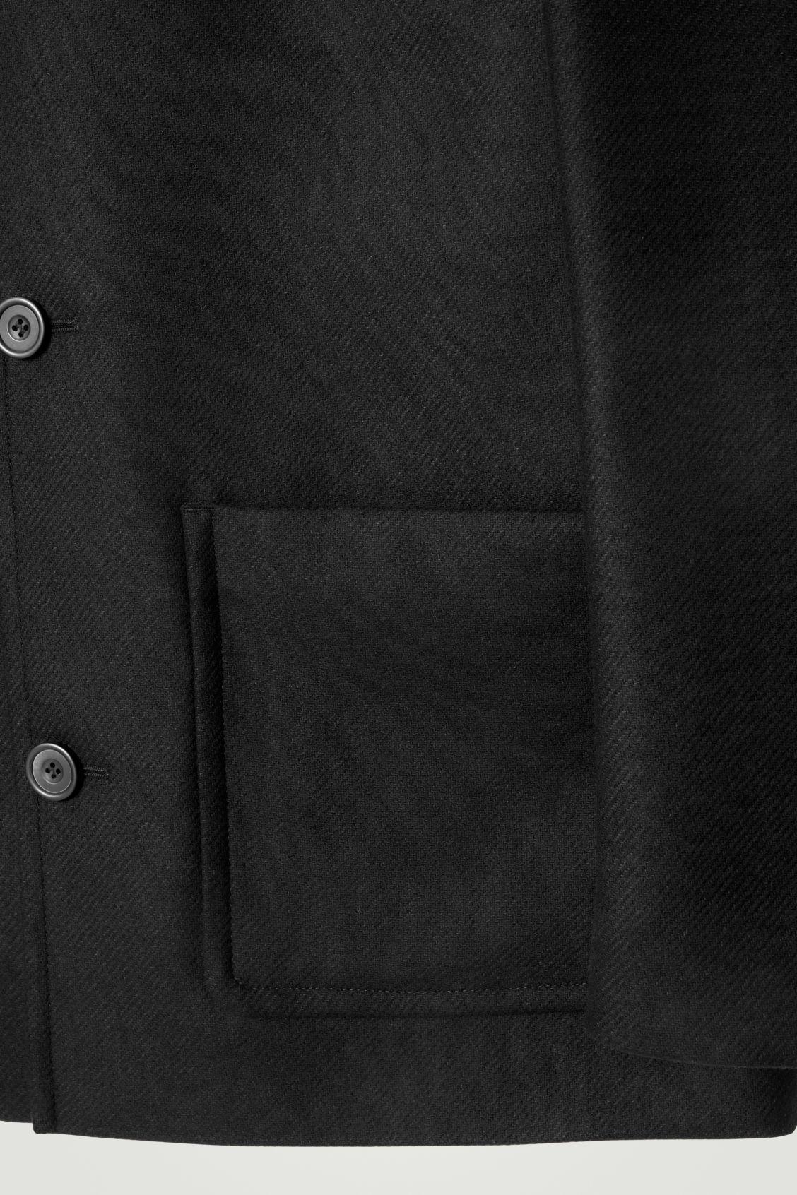 LEATHER-PANELED DONKEY JACKET Product Image