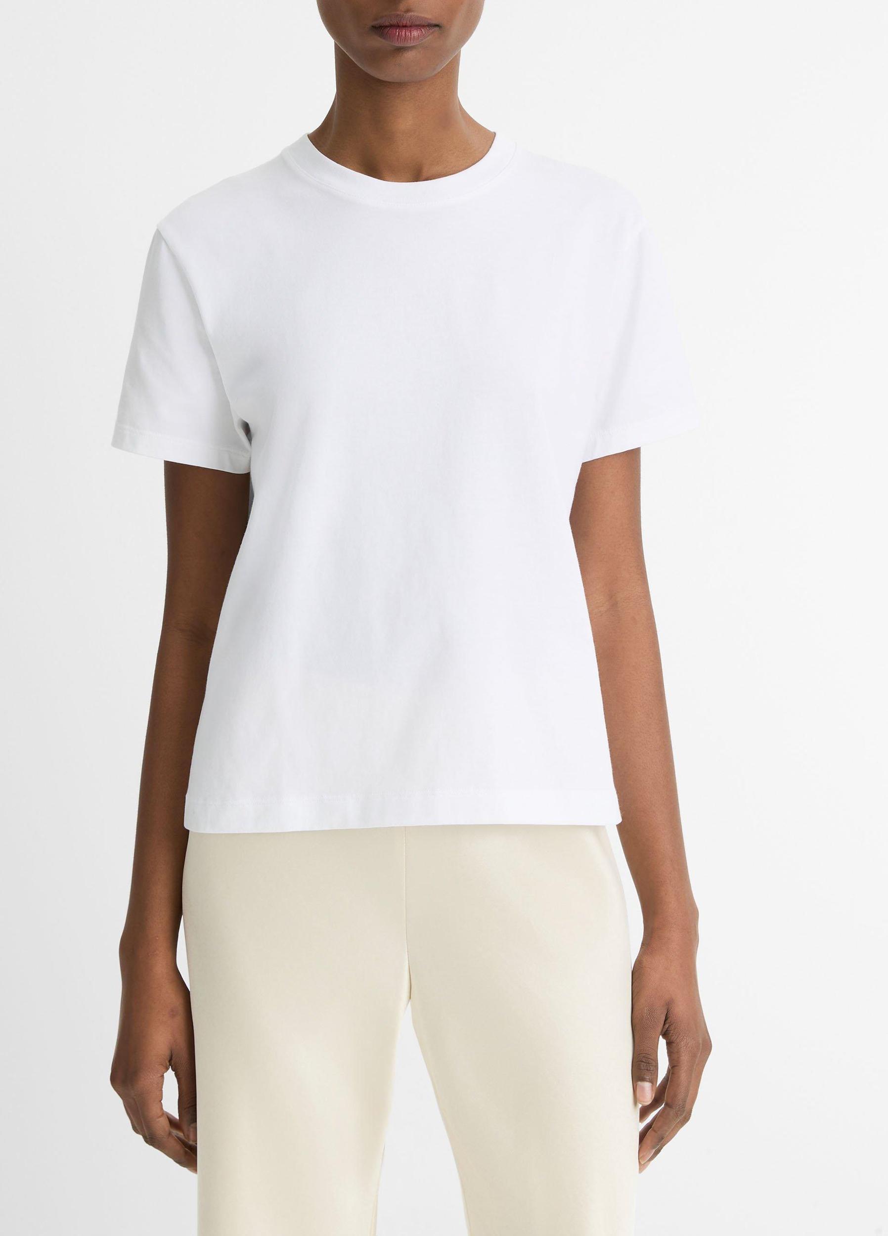 Pima Cotton Crew Neck T-Shirt Product Image