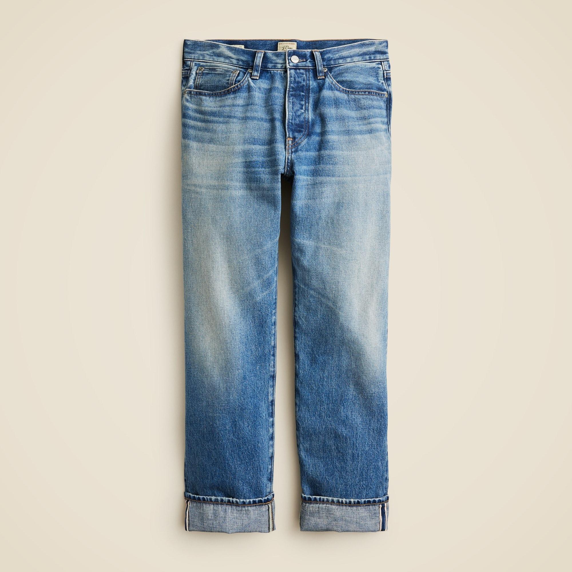 Classic jean in medium wash Japanese selvedge denim Product Image