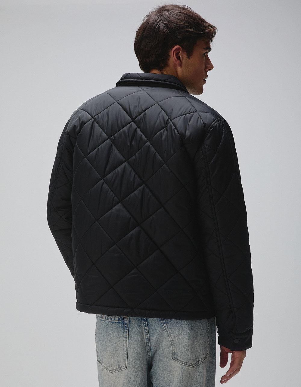 RSQ Mens Quilted Nylon Jacket - BLACK Product Image