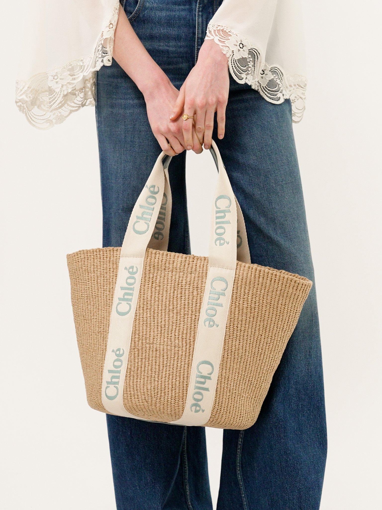 Large Woody basket in natural fibers Product Image