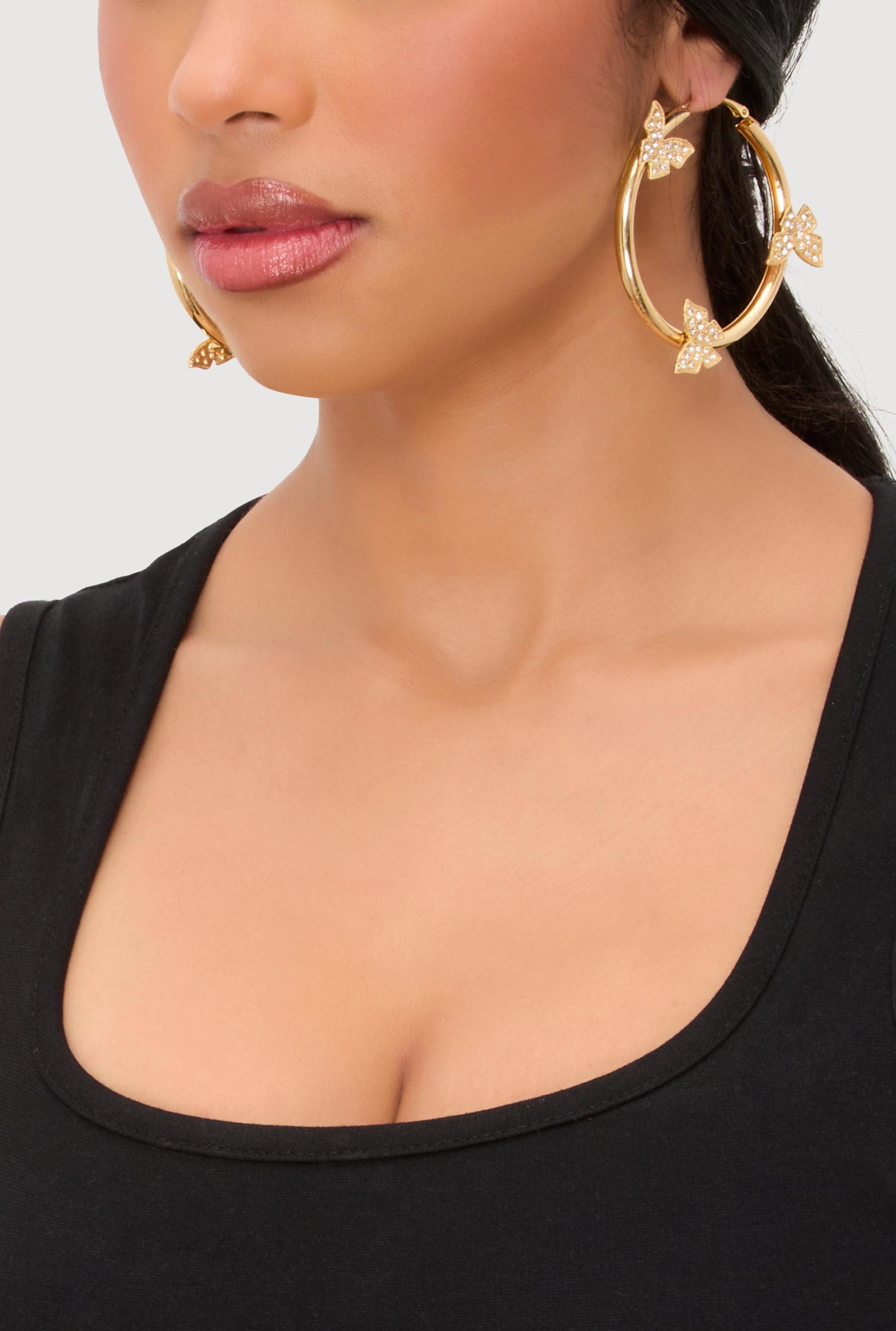 Faux Pearl Rhinestone Beaded Layered Necklace with Drop Earrings Male Product Image