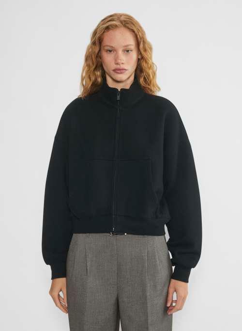 cozy fleece mega mockneck zip-up Product Image
