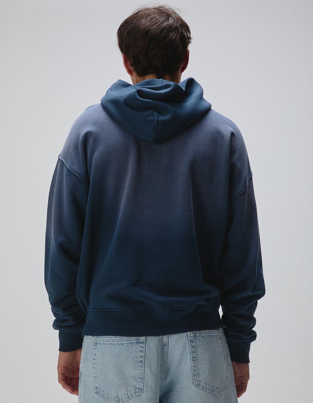 RSQ Mens Faded Oversized Hoodie - BLACK Product Image