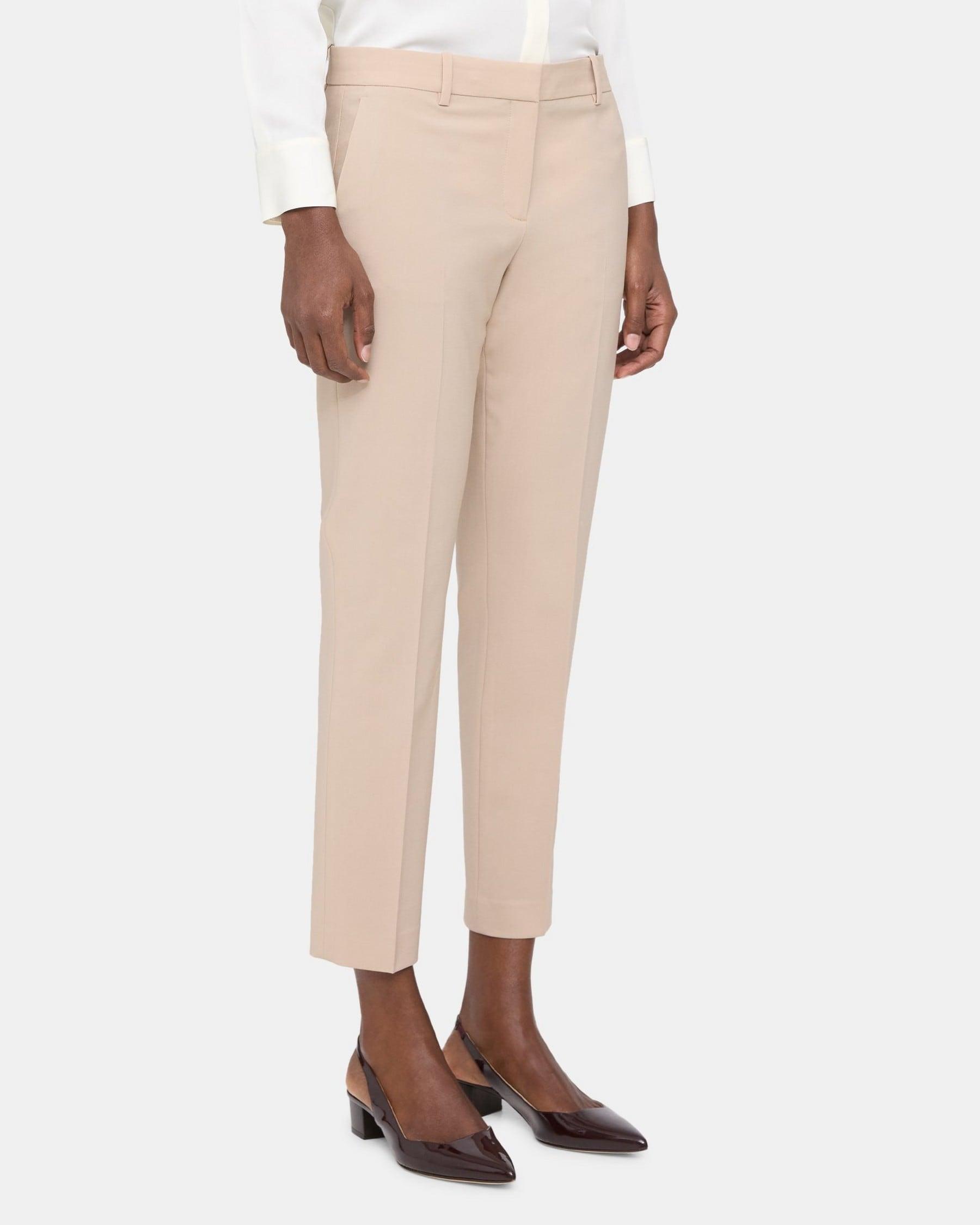 Classic Crop Pant in Sevona Stretch Wool Product Image