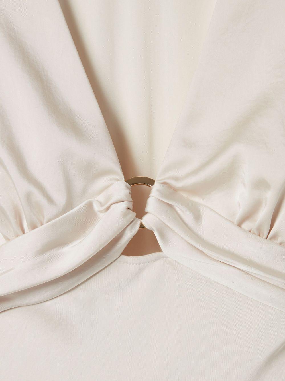 sleeveless satin dress Product Image