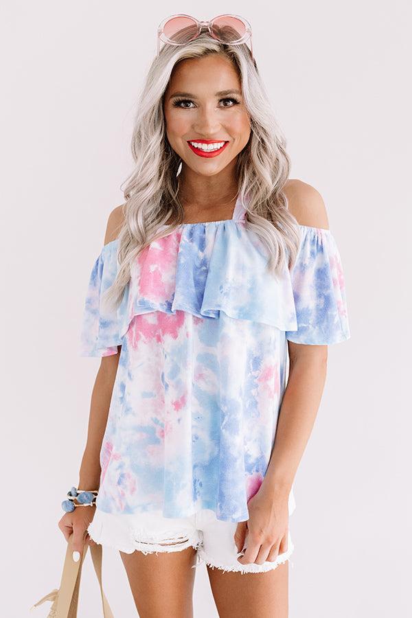 Malibu Mixer Tie Dye Off Shoulder Top Product Image