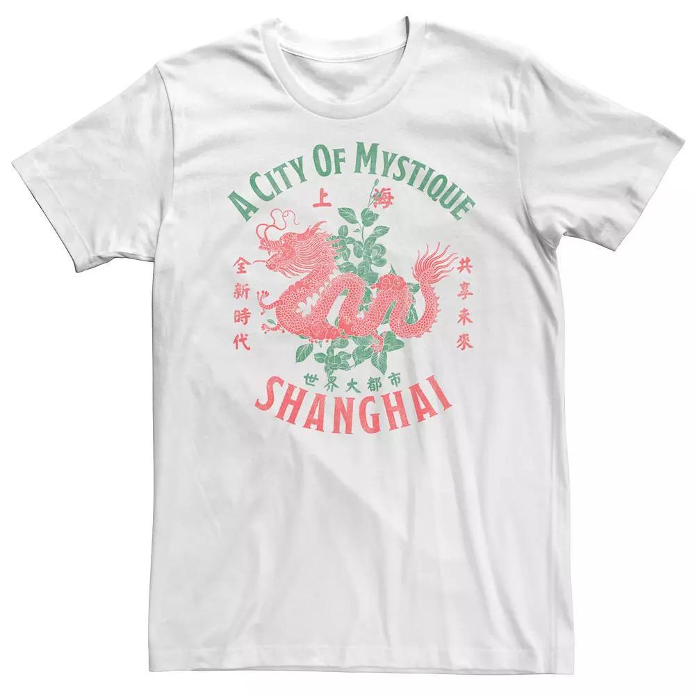 Big & Tall Travel Apparel Shanghai City Of Mystique Graphic Tee, Men's, Size: XXL Tall, White Product Image
