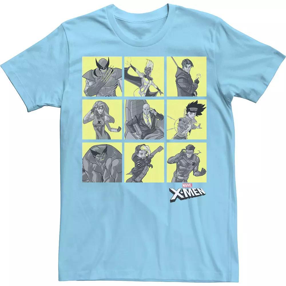 Men's Marvel Tiled X-Men Boxed Up Tee, Size: Small, Light Blue Product Image
