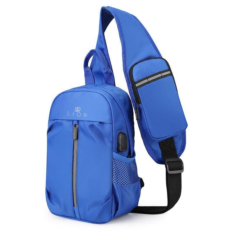 Lior USB Charging Port Multi Pocket Shoulder Bag Product Image