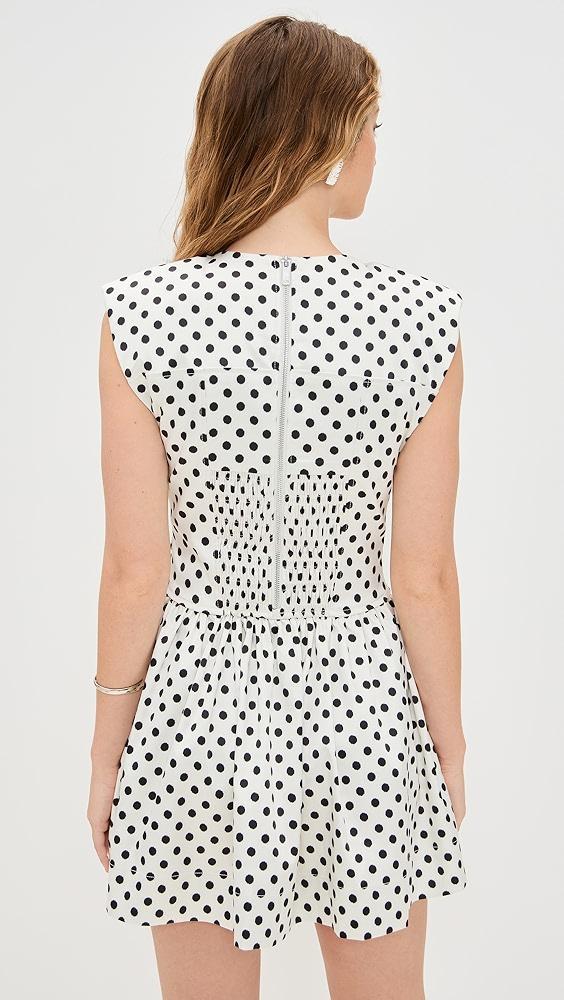 GANNI Printed Double Satin Corset Mini Dress | Shopbop Product Image