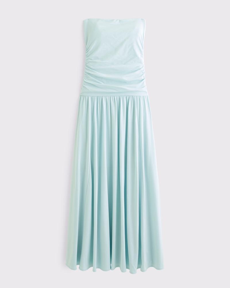 Tube Drop-Waist Knit Maxi Dress Product Image