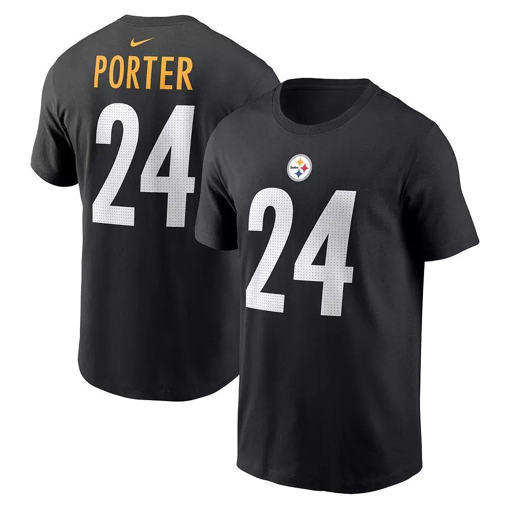 Mens Nike Joey Porter Jr. Pittsburgh Steelers 2023 NFL Draft Player Name & Number T-Shirt Product Image