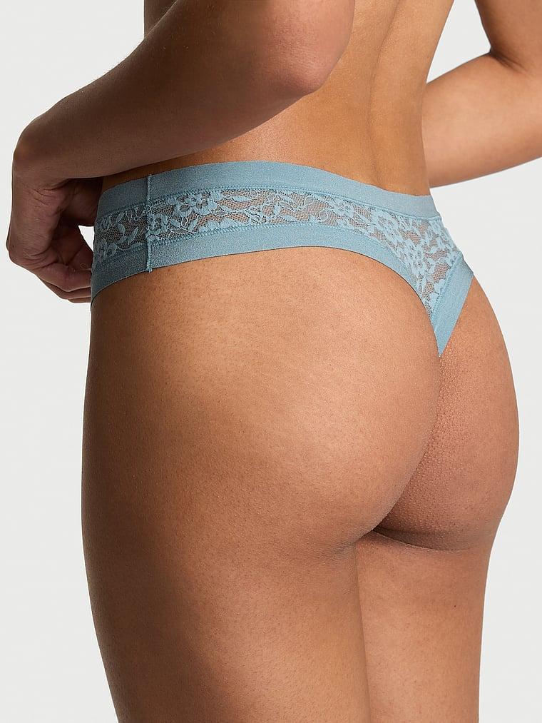 No-Show Lace Thong Panty Product Image