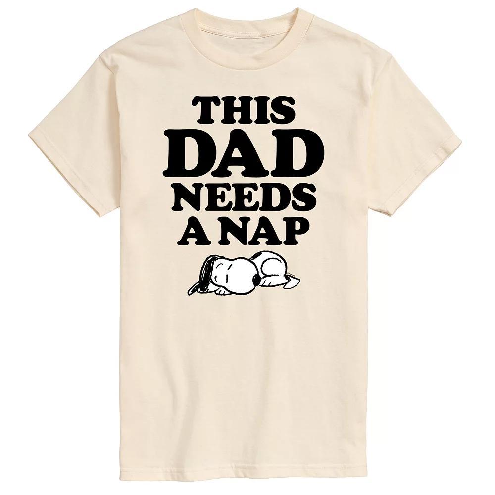 Mens Peanuts This Dad Needs A Nap Graphic Tee Product Image