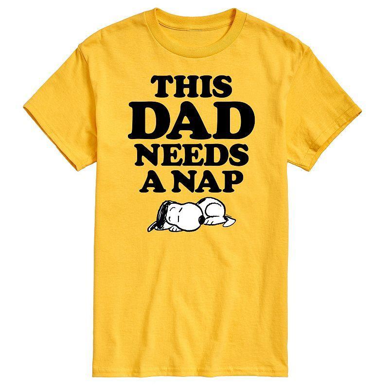 Mens Peanuts This Dad Needs A Nap Graphic Tee Product Image