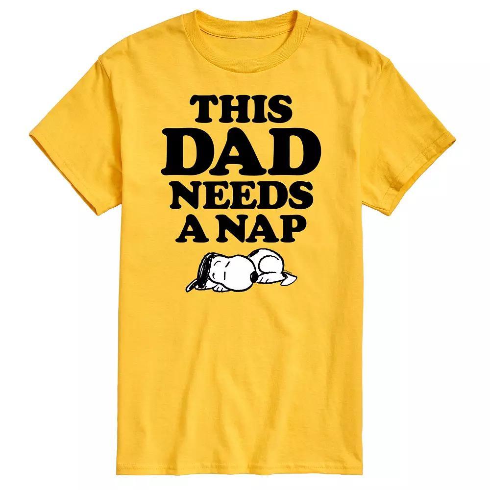Mens Peanuts This Dad Needs A Nap Graphic Tee Product Image