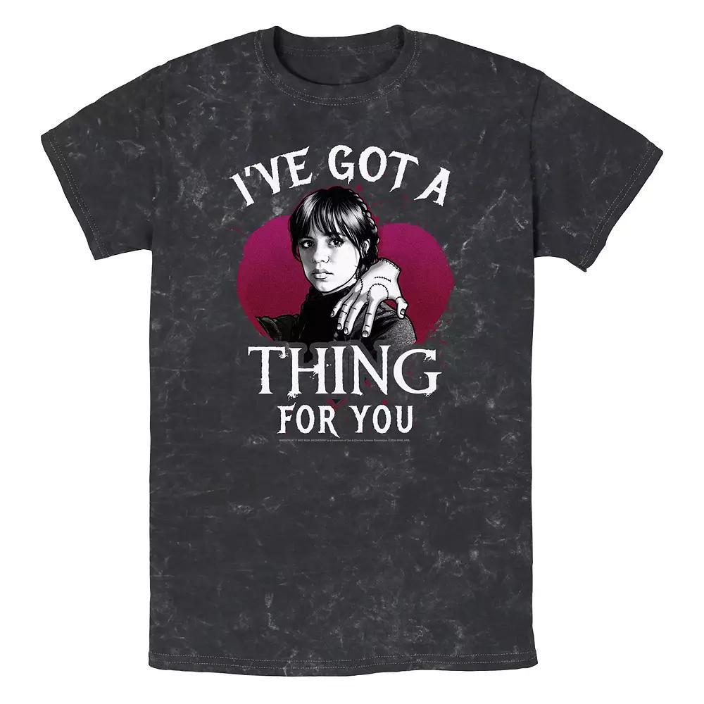 Men's Wednesday I've Got A Thing For You Graphic Tee, Size: Medium, Black Product Image