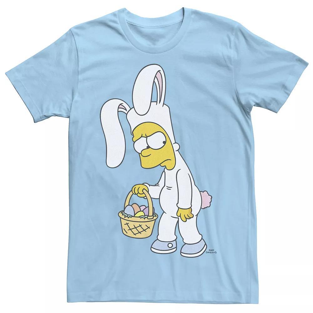 Men's The Simpsons Bunny Bart Easter Tee, Size: XXL, Light Blue Product Image