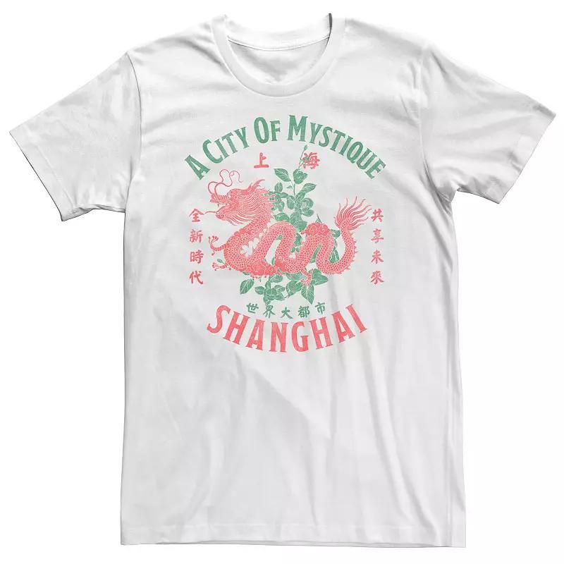 Big & Tall Travel Apparel Shanghai City Of Mystique Graphic Tee, Men's, Size: XXL Tall, White Product Image