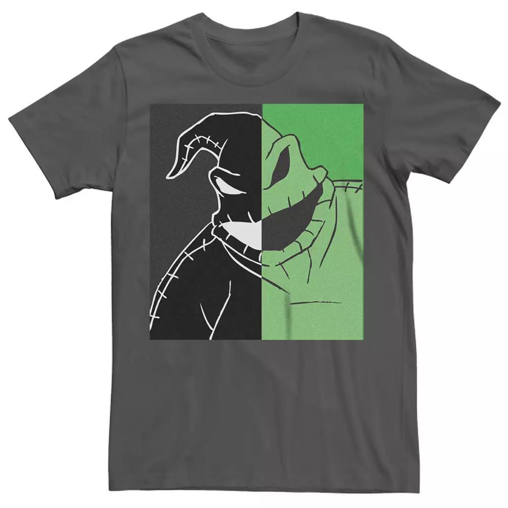 Disney's Nightmare Before Christmas Men's Oogie Boogie Split Box Tee, Size: Small, Grey Product Image