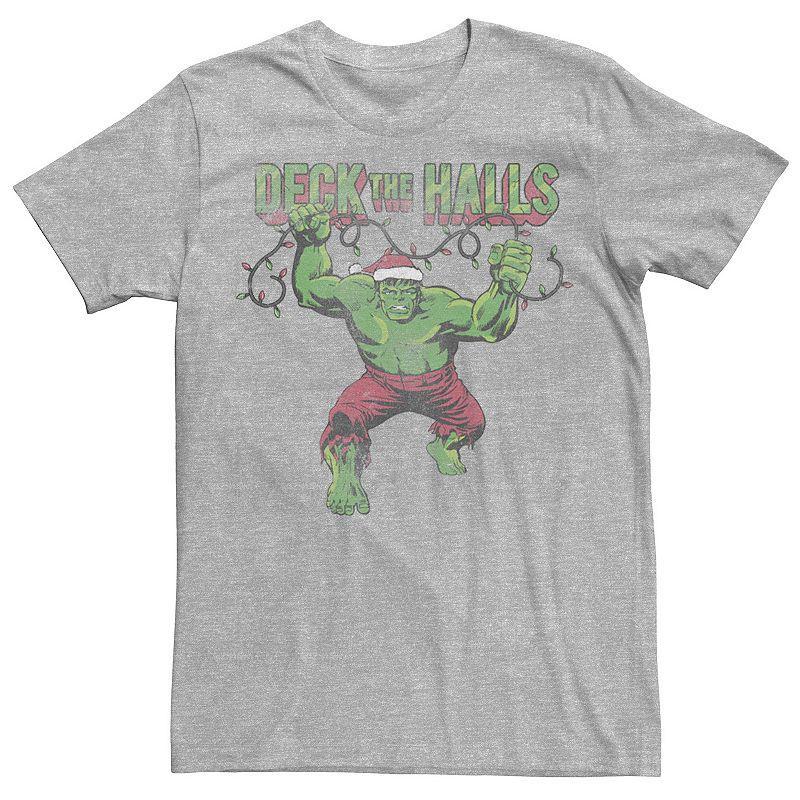 Men's Marvel Hulk Fist "Whatever It Takes" Text Tee, Size: Small, Athletic Grey Product Image