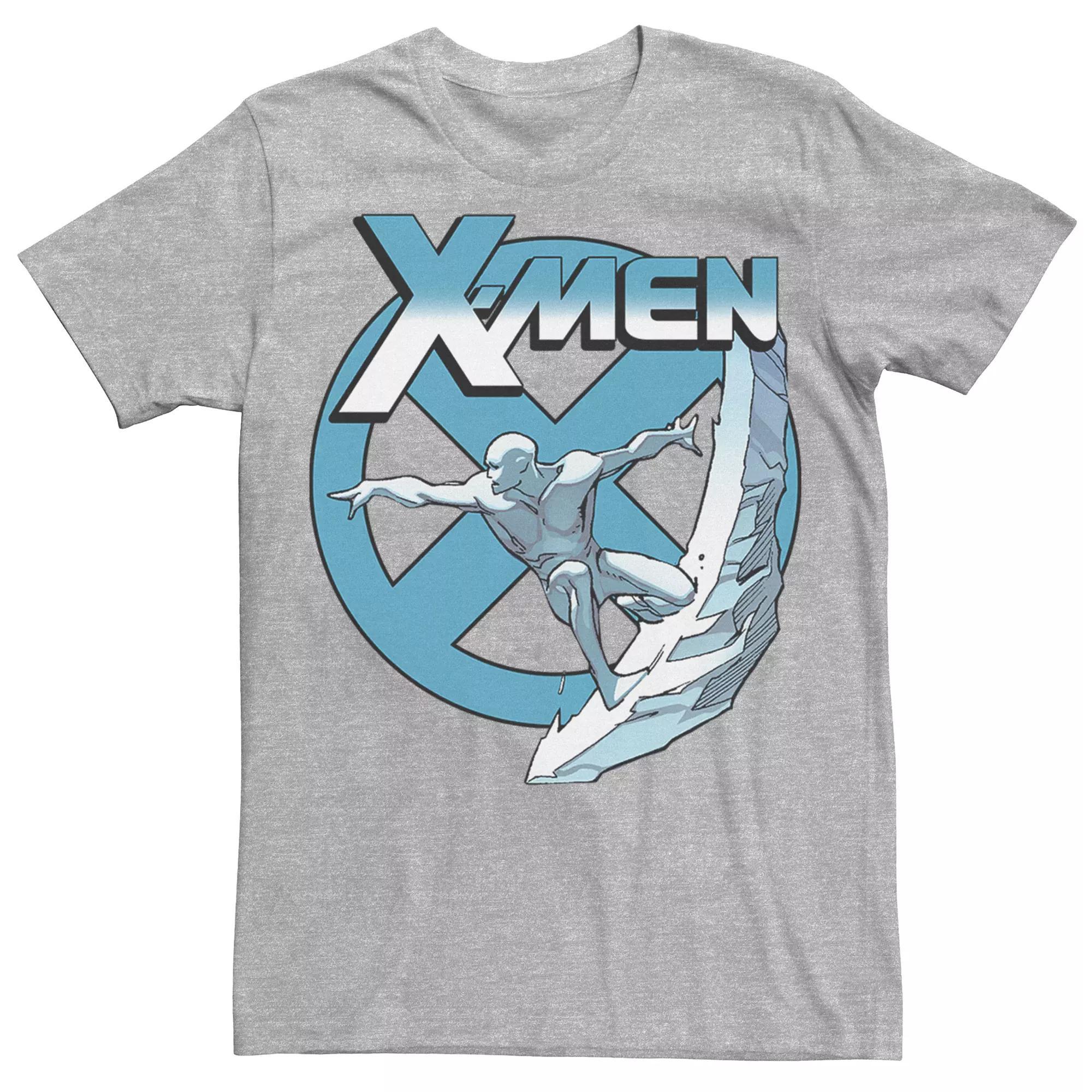 Men's Marvel X-Men Iceman Retro Graphic Tee, Size: XL, Athletic Grey Product Image
