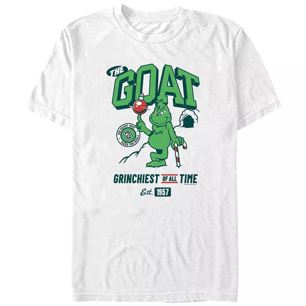 Big & Tall Dr. Seuss Grinch Grinchiest Of All Time Graphic Tee, Men's, Size: 4XL, White Product Image