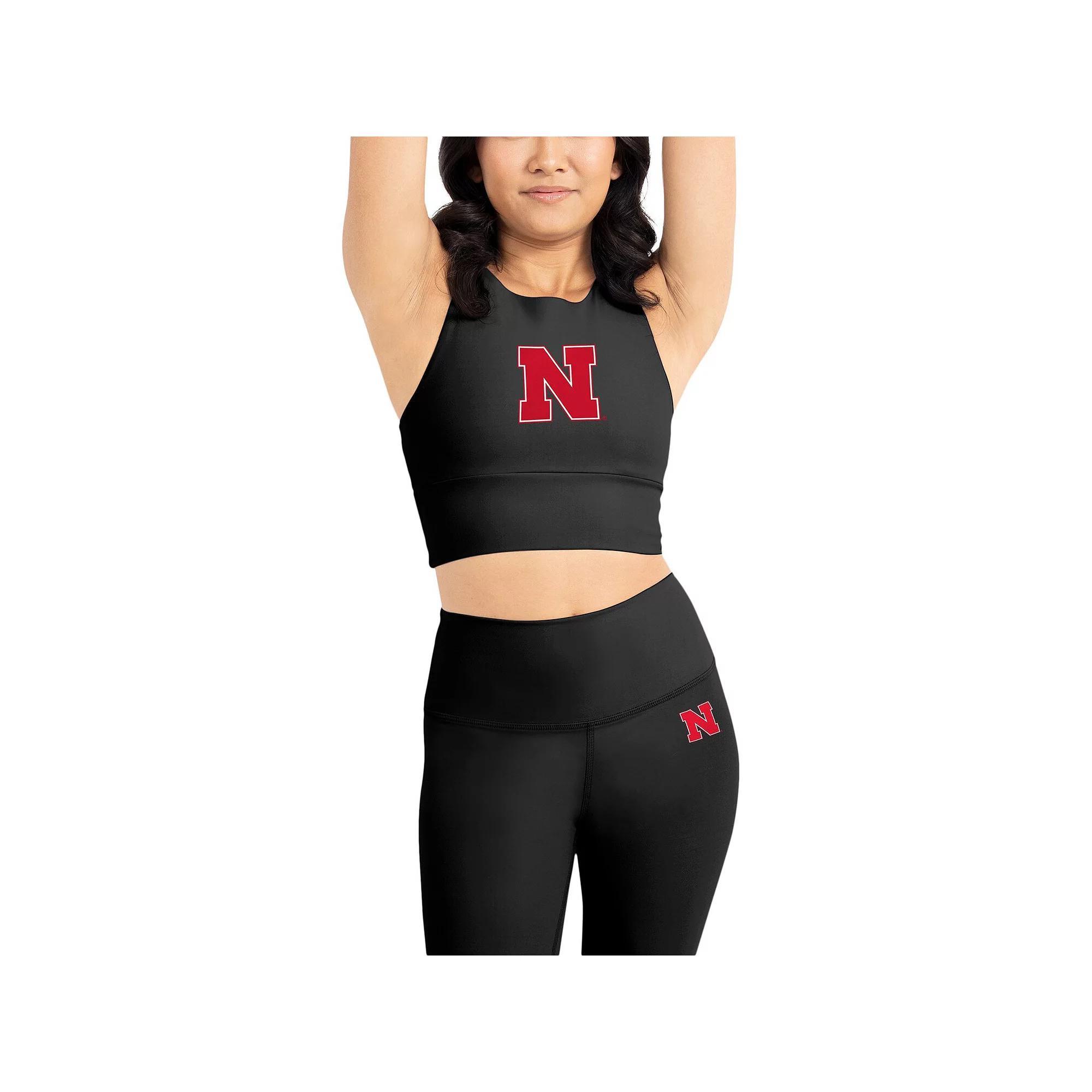 Women's Certo Black Michigan State Spartans Buttery Soft Midi Bra & Leggings Set, Size: Large Product Image