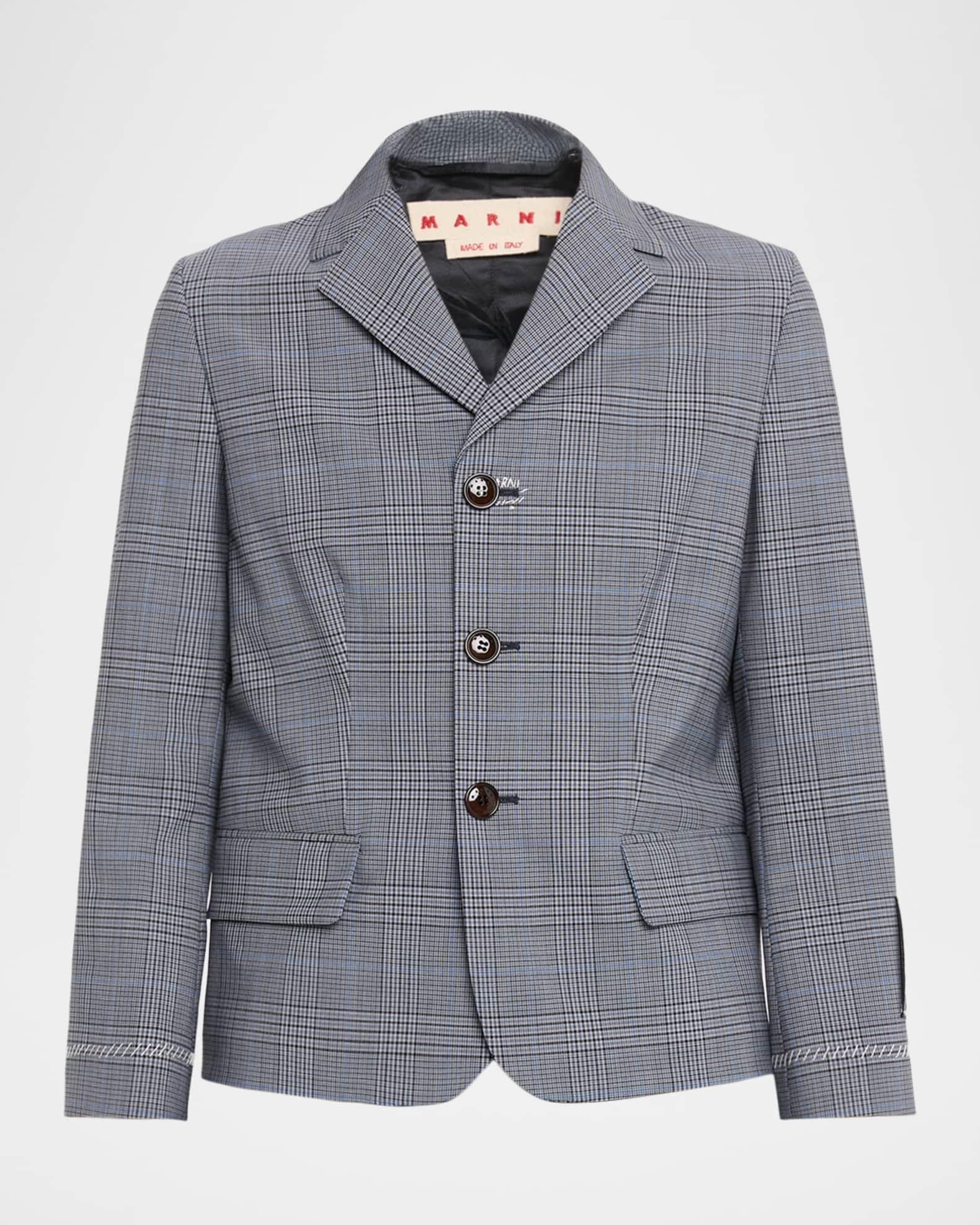 Check Single-Breasted Jacket Product Image